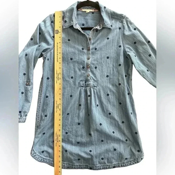 White Stuff EVA EMBROIDERED DENIM TUNIC Women’s Size 6 EUC - Picture 7 of 9